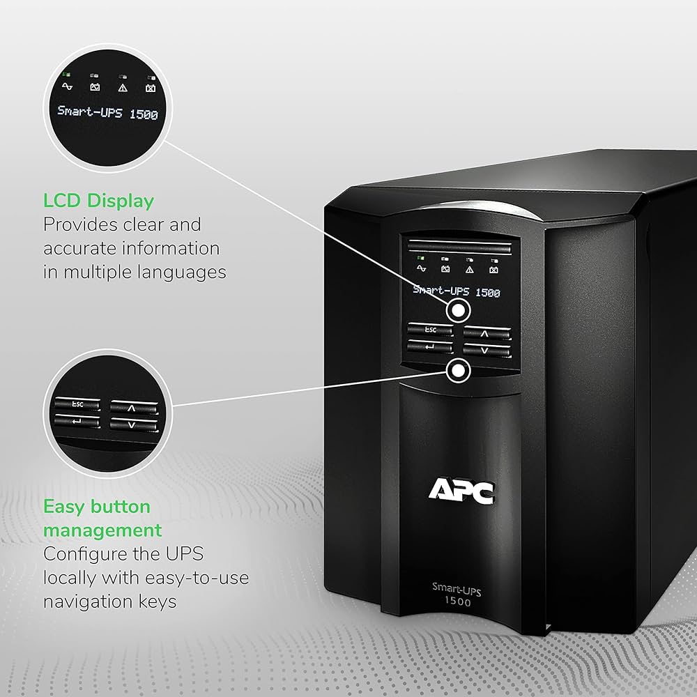 SMT1500J5W タワー型 APC Smart-UPS 1500 SMT1500J - APC Smart-UPS、ラインインタラクティブ、1500VA